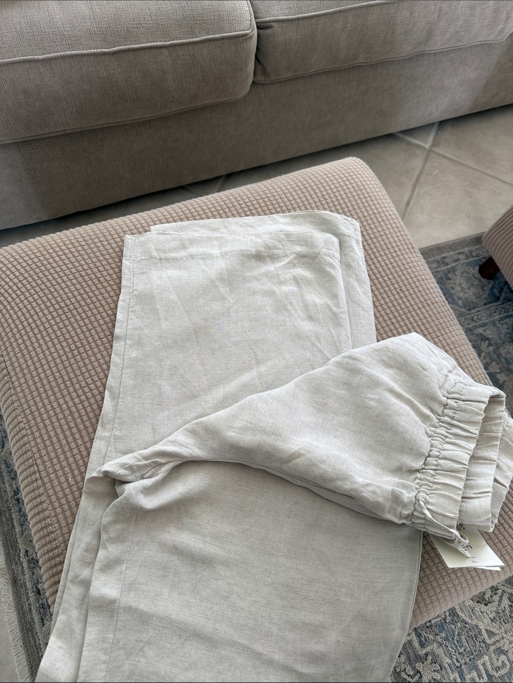H&M Beige Wide Leg Pants - Picture 6 of 6